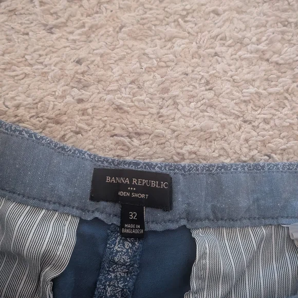 Banana Republic Blue Patterned Men's Shorts - Picture 3 of 4